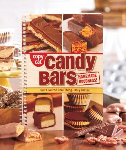 Make brand name candy bars that are just as delicious as the real thing with this Copy Cat Candy Bars Cookbook. 
