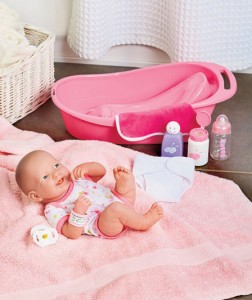 Your little girl will feel like she's caring for a real baby with a La Newborn Real Life 14" Doll Set or Outfits. 