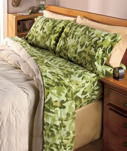 Camo Fleece Sheet Sets make it a lot easier to hide in bed all day. 