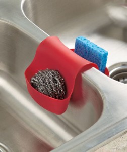 This Set of 2 Sink Caddies ensures that you'll always have a kitchen sponge and/or scrubber at your fingertips.