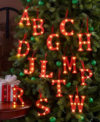 lighted-marquee-monogram-ornaments