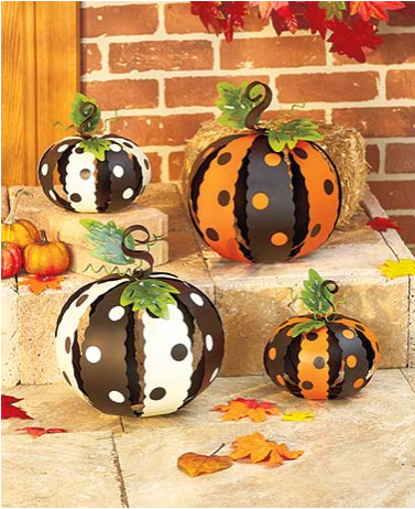 metal-polka-dot-pumpkins