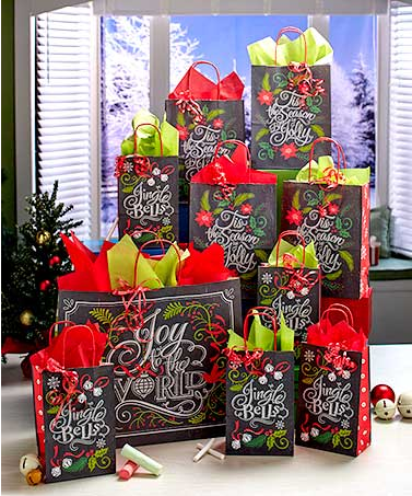 31-piece-chalkboard-carols-gift-bag-sets
