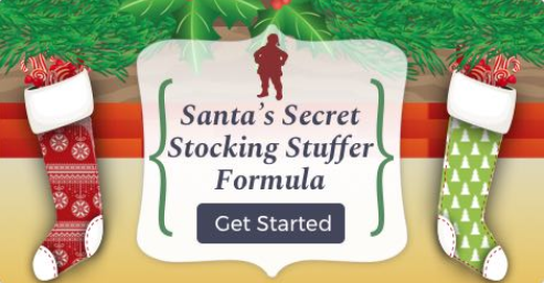 Christmas Infographic - Santa's Secret Stocking Stuffers Formula