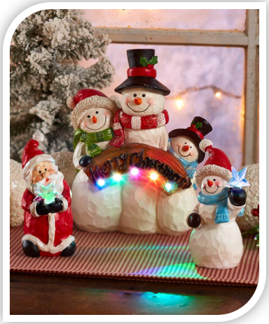 Lighted Christmas Figurines
