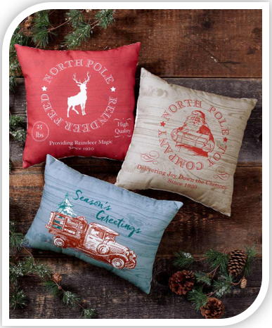 Vintage Inspired Holiday Pillows