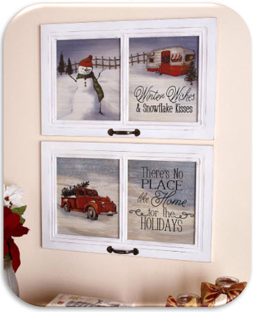 23 Inch Winter Wall Hangings