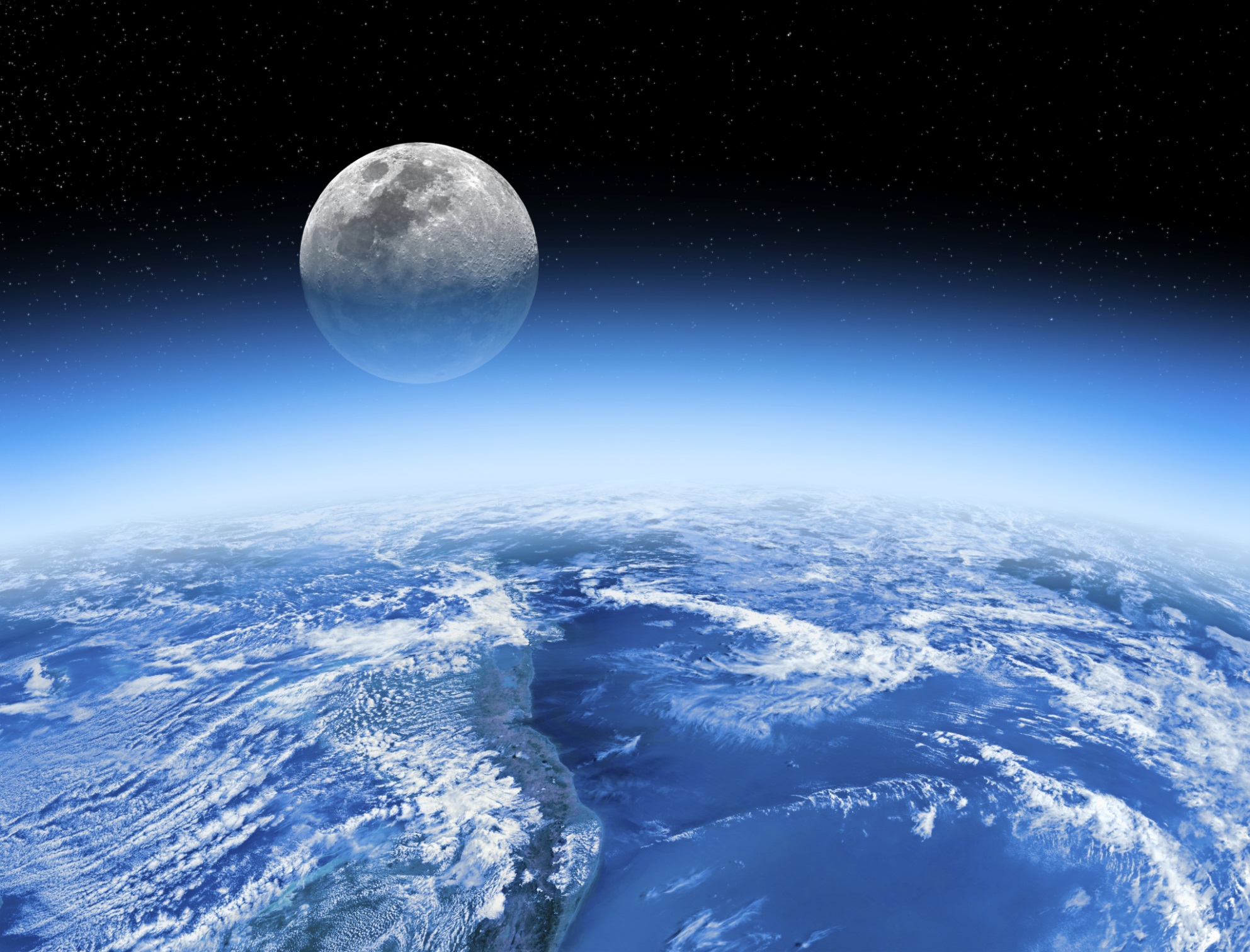 Earth-and-moon