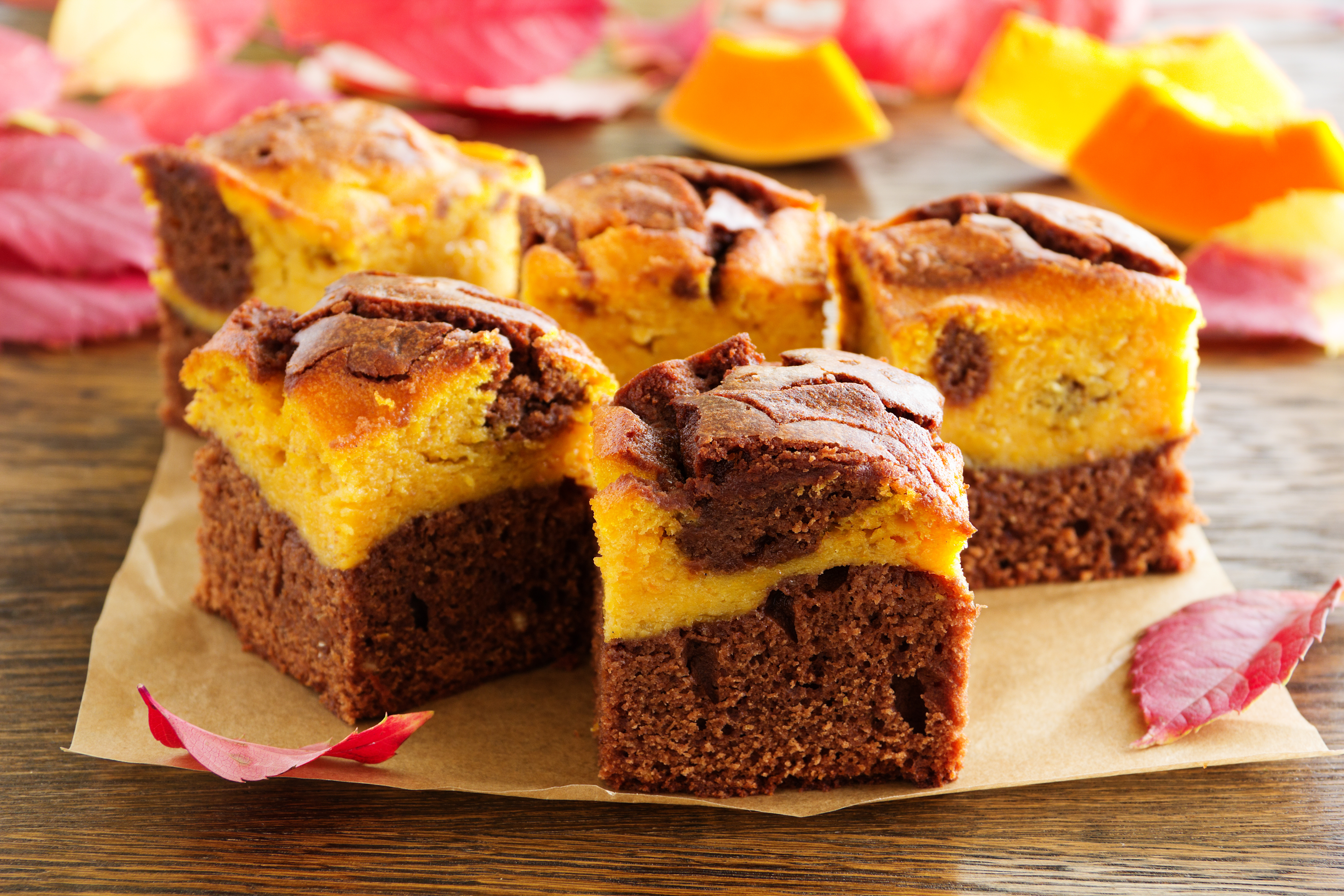 brownie-with-pumpkin-and-chocolate