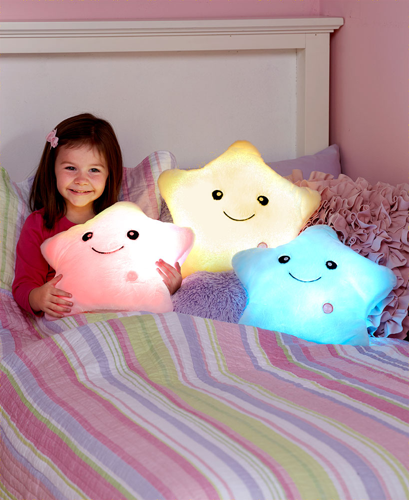 Light Up Star Pillows