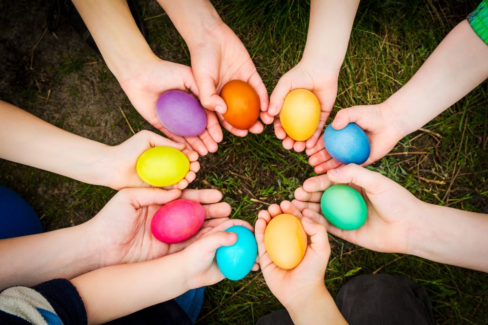 Easter Egg Hunt Ideas - Color Coded Easter Eggs