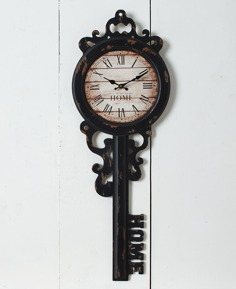 Vintage-Inspired Key Wall Clocks