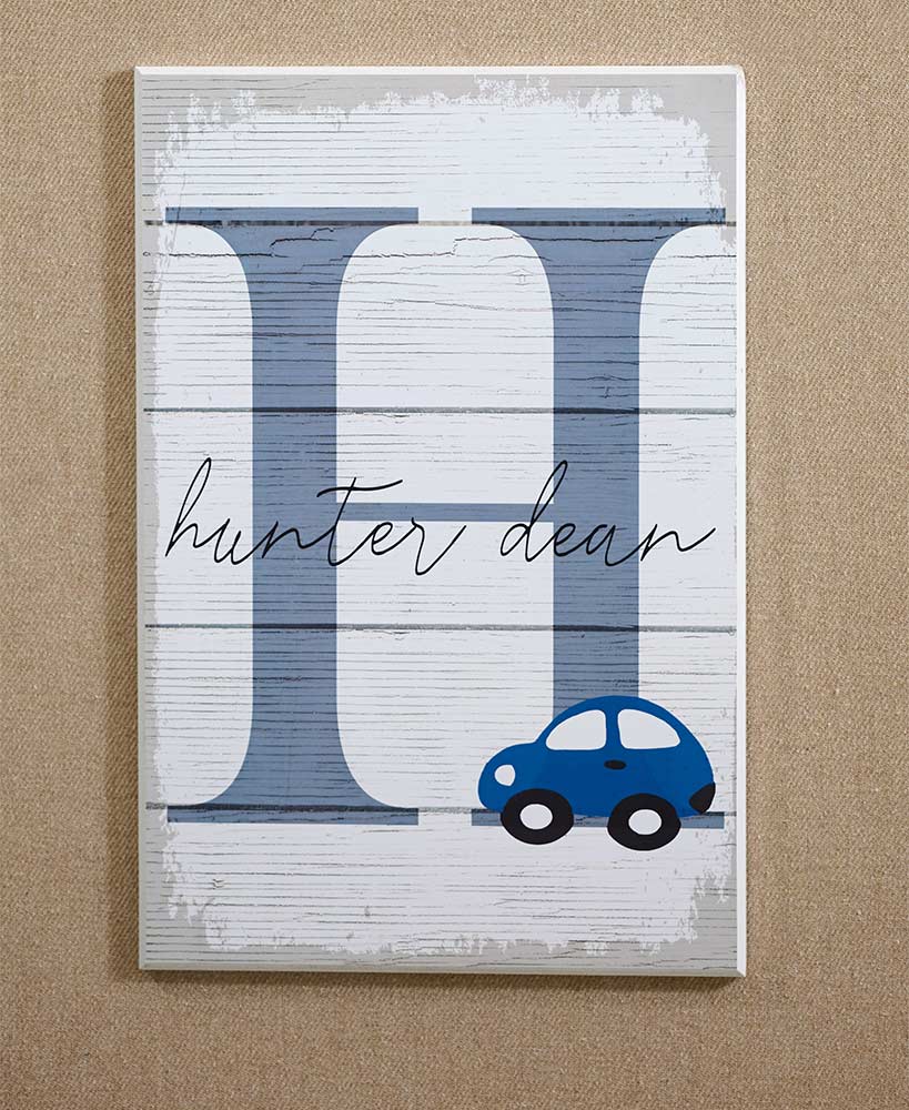 Kids' Personalized Initial Wall Plaques