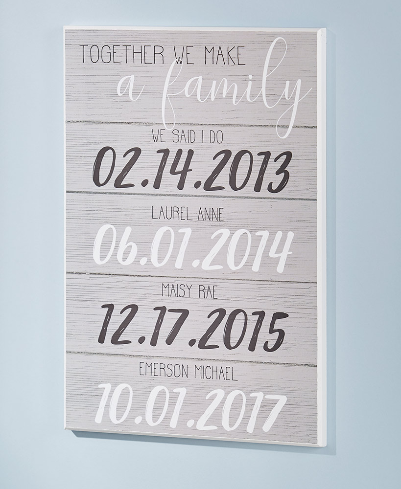 Together We Make a Family Personalized Plaques