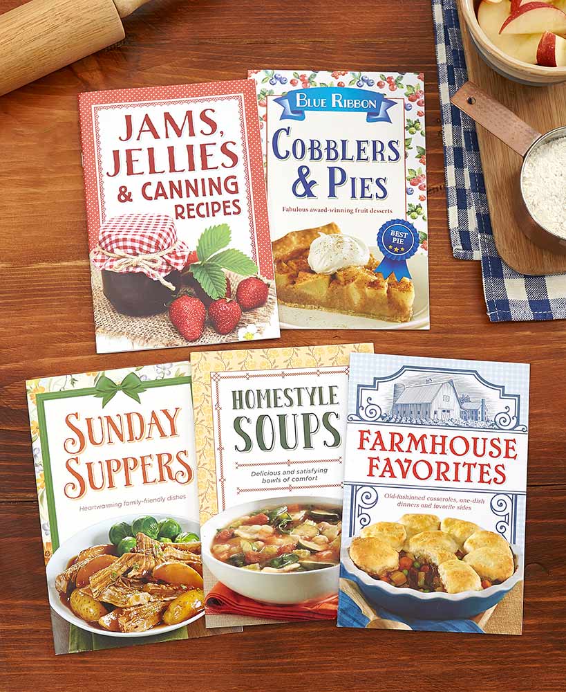Set of 5 Farmhouse Cookbooks