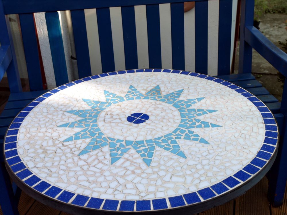 DIY Mosaic Side Table