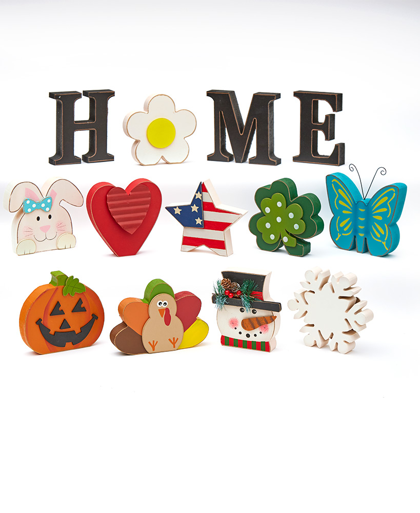 Interchangeable Home Sentiment or Icon Sets