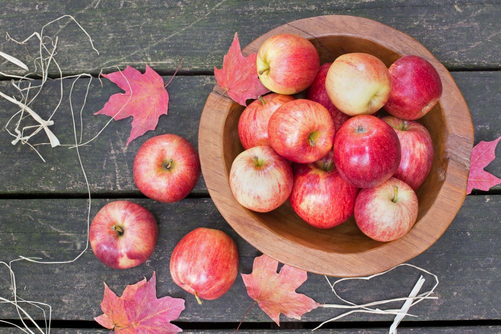 Decorate For Fall With A Bowl Of Apples