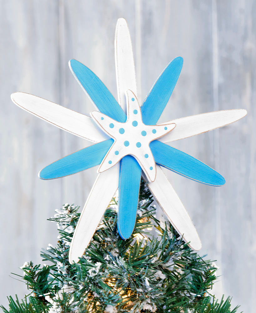 Coastal Starfish Christmas Tree Topper