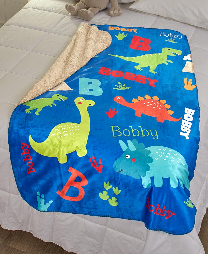 Personalized Kids' Sherpa Throws