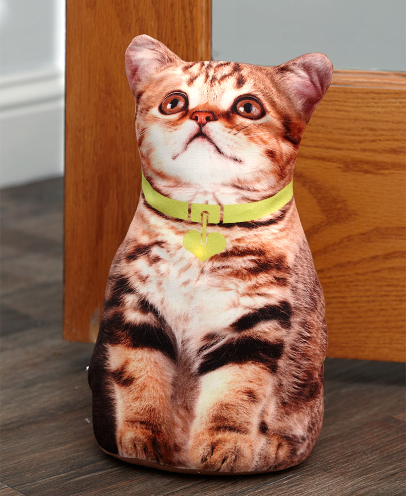 christmas gift ideas for cat lovers - Lighted Kitten Doorstops