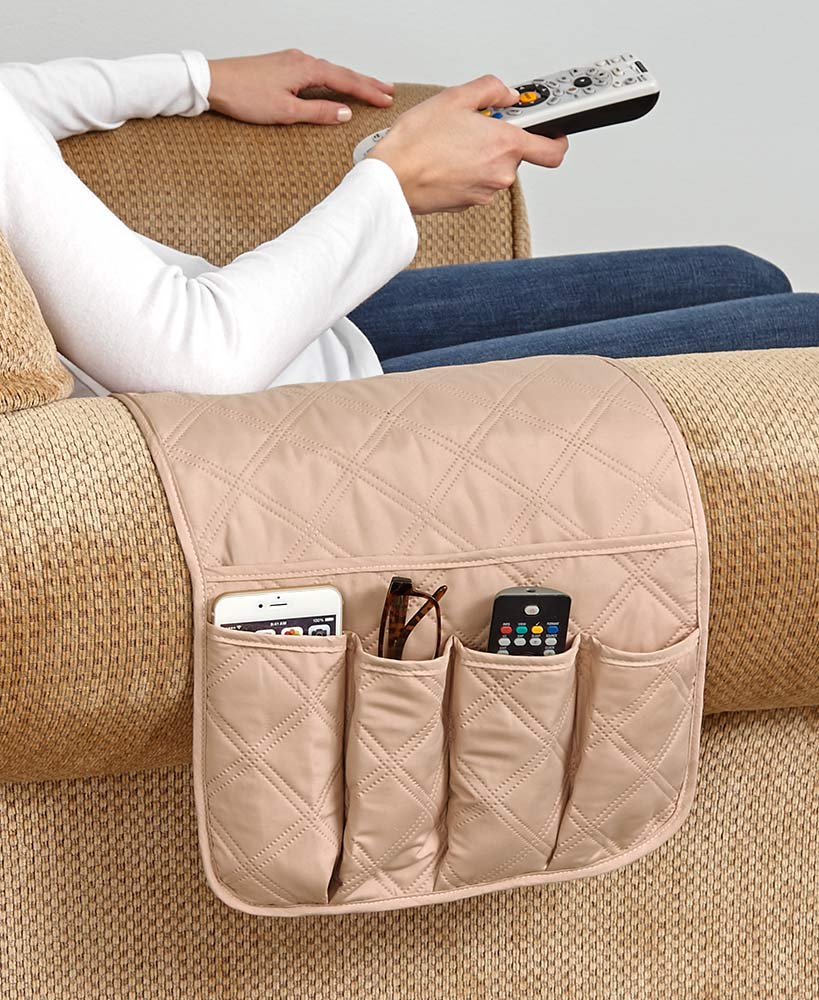 Living room organization ideas - Quilted Arm Rest Organizers