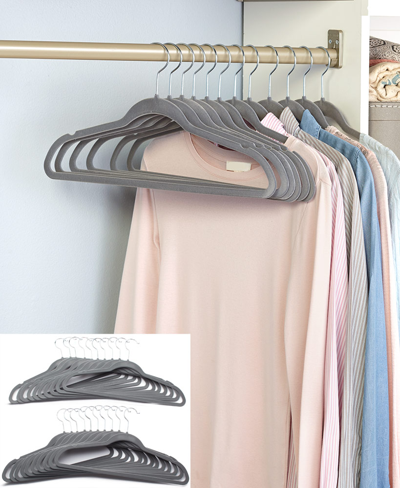 20 Nonslip Velvet Hangers