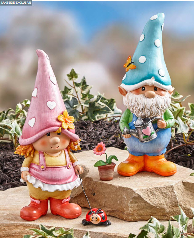 Garden Gnome Friend Statues
