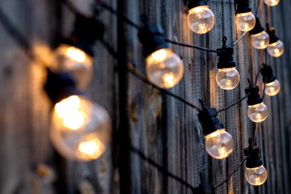 Backyard Decorating Ideas - Solar String Lights
