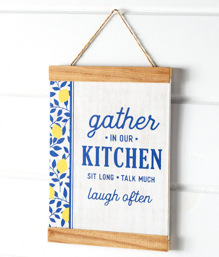 summer kitchen decor ideas - Lemon Grove Kitchen Sign
