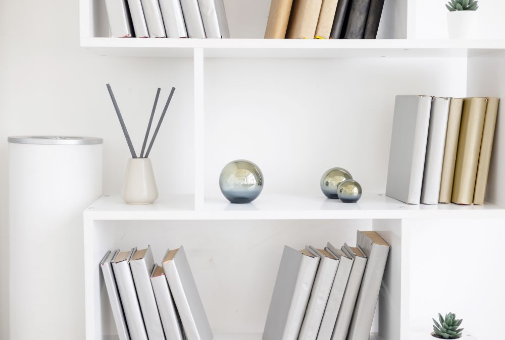 Decorative bookshelves