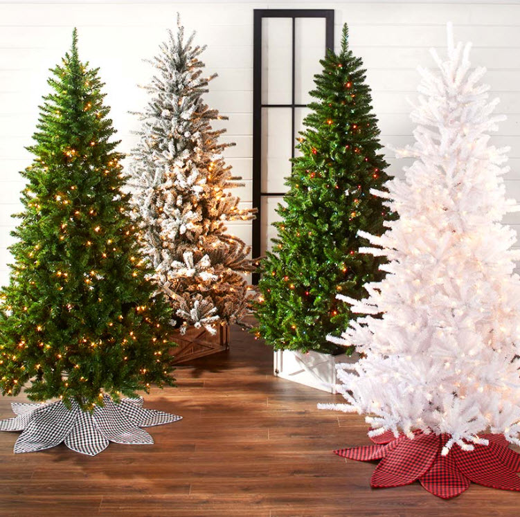 7.5-Ft. Pre-Lit Artificial Christmas Trees