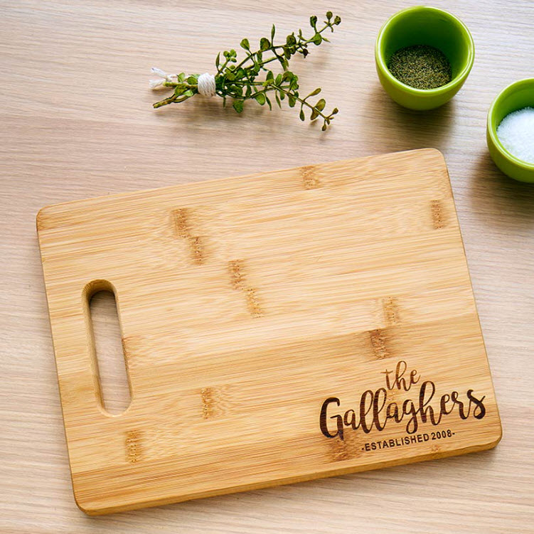 Personalized Name Bamboo Cutting Boards