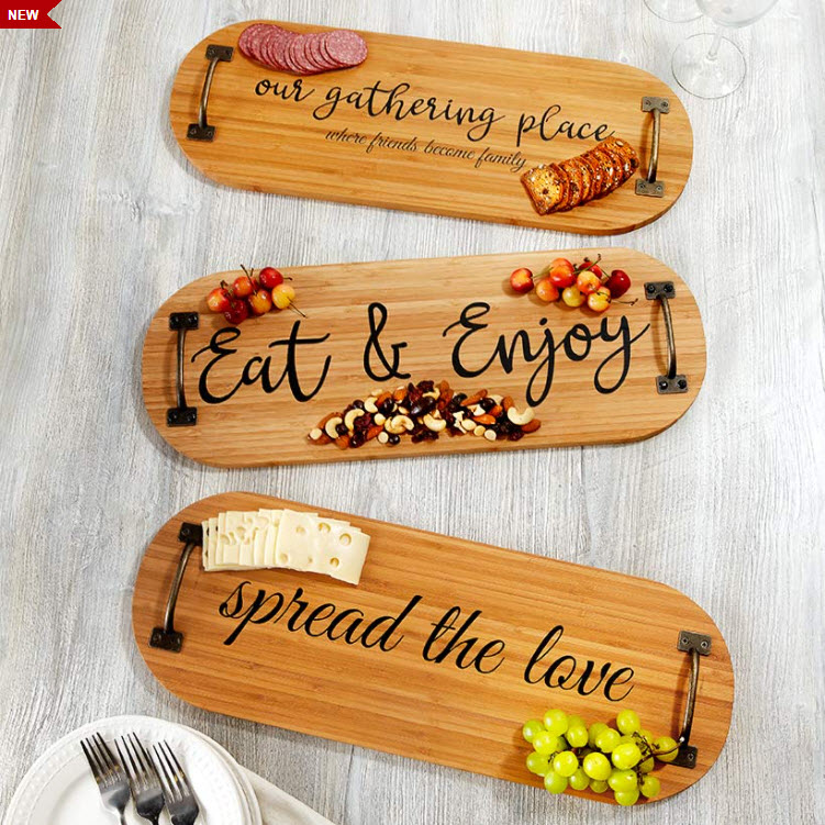 Wooden Serving Boards with Handles