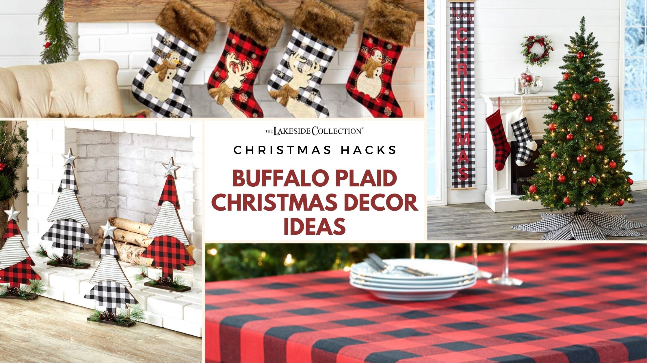 Buffalo Check Christmas Decorations
