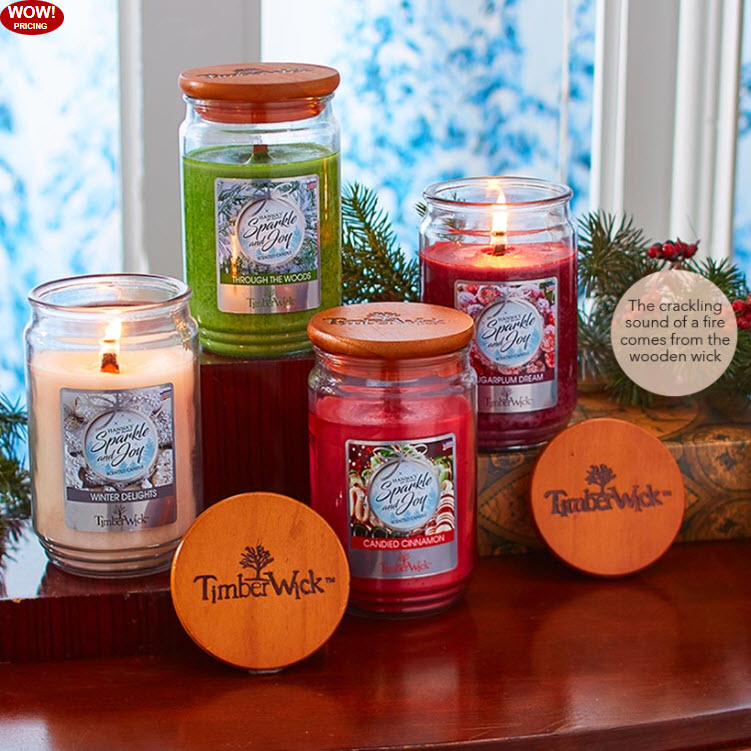 18-Oz. Timberwick™ Holiday Jar Candles