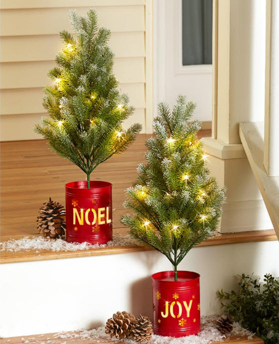 
Christmas Tree in Lighted Pot