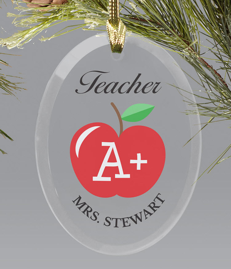 Personalized Teacher Ornaments