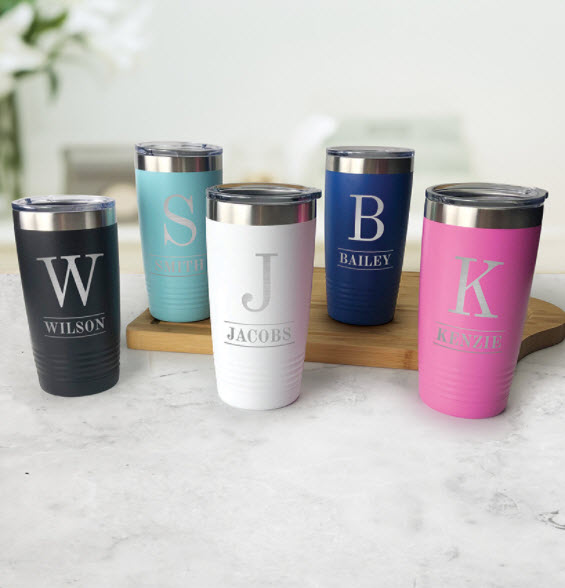 Personalized Stainless Steel Tumblers